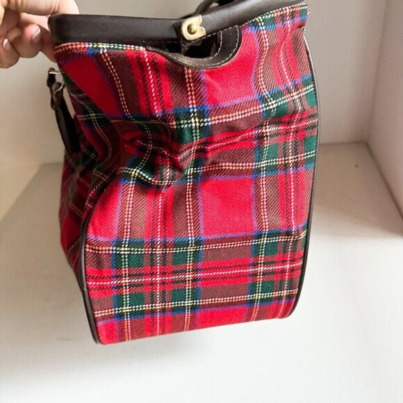 Vintage 1960s Yoshida Porter Tokyo Red Plaid Doctor's Bag - Picture 13 of 13